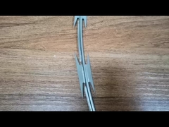 コンチェルティーナ・レーザーワイヤーで 切断防止のフェンス 高さ3.5m 重量小穴