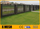 軍用基地の十字の抵抗の装飾用の庭ゲート黒い色のビニールは高い3.0mに塗った